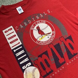 Vintage 1995‎ St Louis Cardinals T-Shirt Logo 7 Size Large USA Cotton
